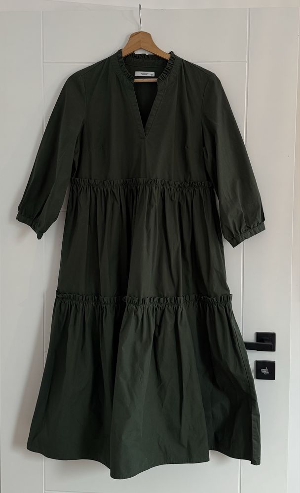 Sukienka oversize butelkowa zieleń Reserved 38