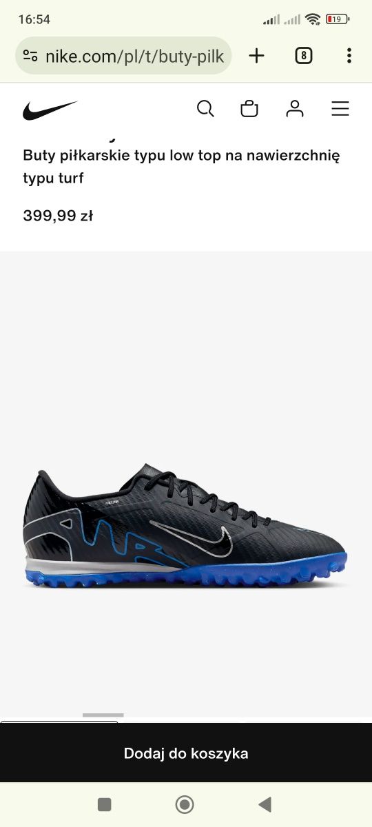 Buty Męskie Nike Zoom Vapor 15 Academy TF Torf Halówki Rozm 46