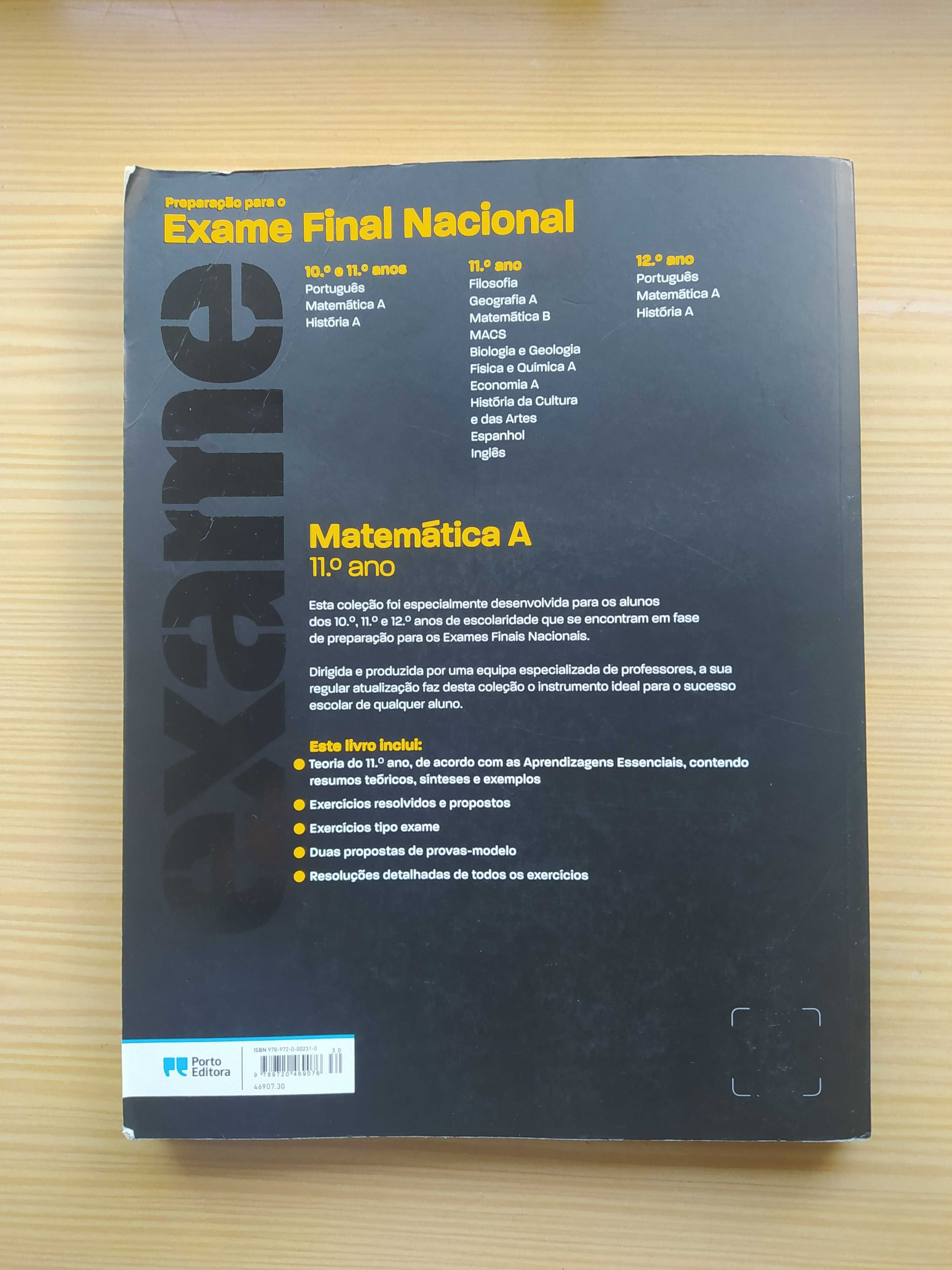 Livro de apoio para Matemática A - 11ºAno - Prep. Exame -Porto Editora