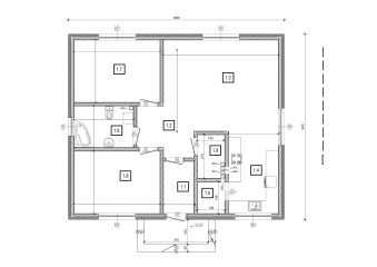 DOM KAMILEK MINI 71 M2 domek parterowy