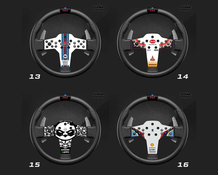 Naklejki na kierownicę FANATEC CSL P1 V2 - różne wzory matowy laminat