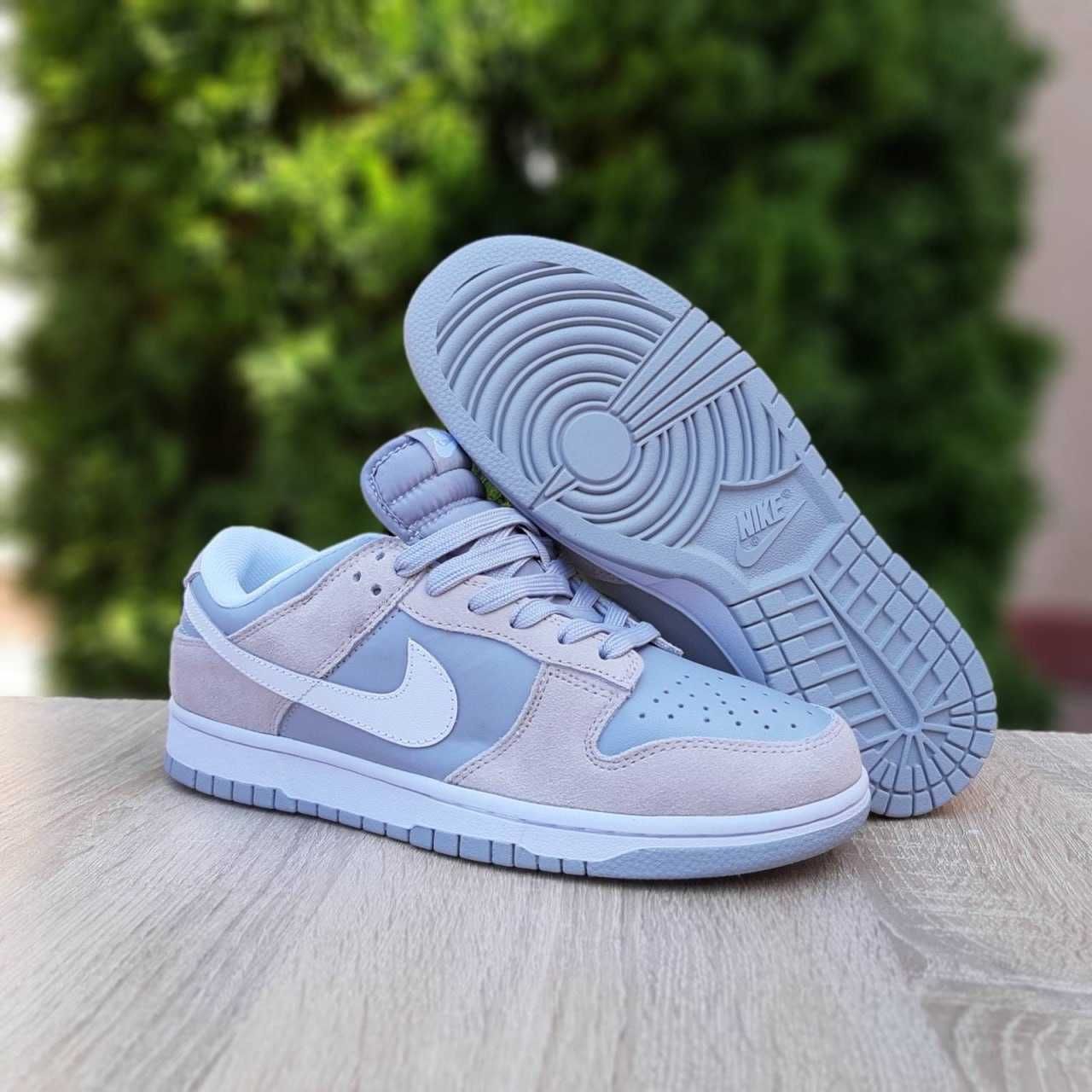 кросівки Nike SB Dunk Low сірі з бежевим