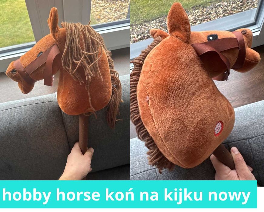 Horse Koń Na Patyku Kiju Zabawka Głowa Konia Hobby Konik Z Grzywą