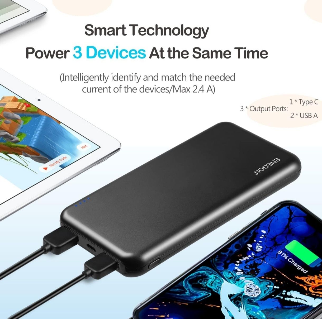 Powerbank 10.000 mAh nova