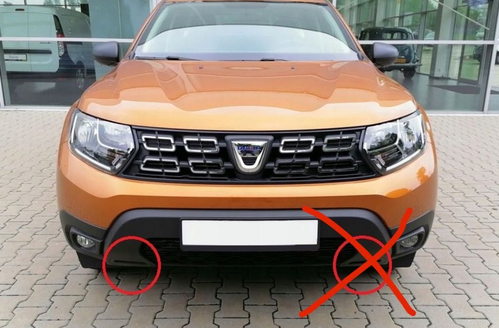 Dacia Duster II zaślepka zderzaka prawa przód oryginał nowa