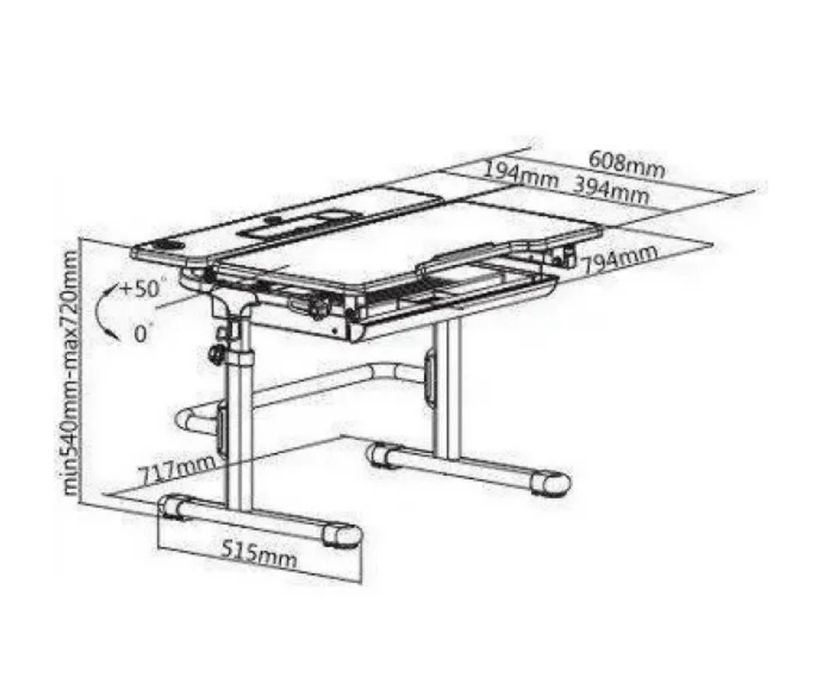 Парта шкільна FunDesk Lavoro L Pink
