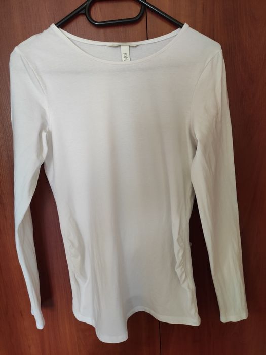 Koszulka ciążowa NOWA z długim rękawem H&M rozmiar S czarna lub biała