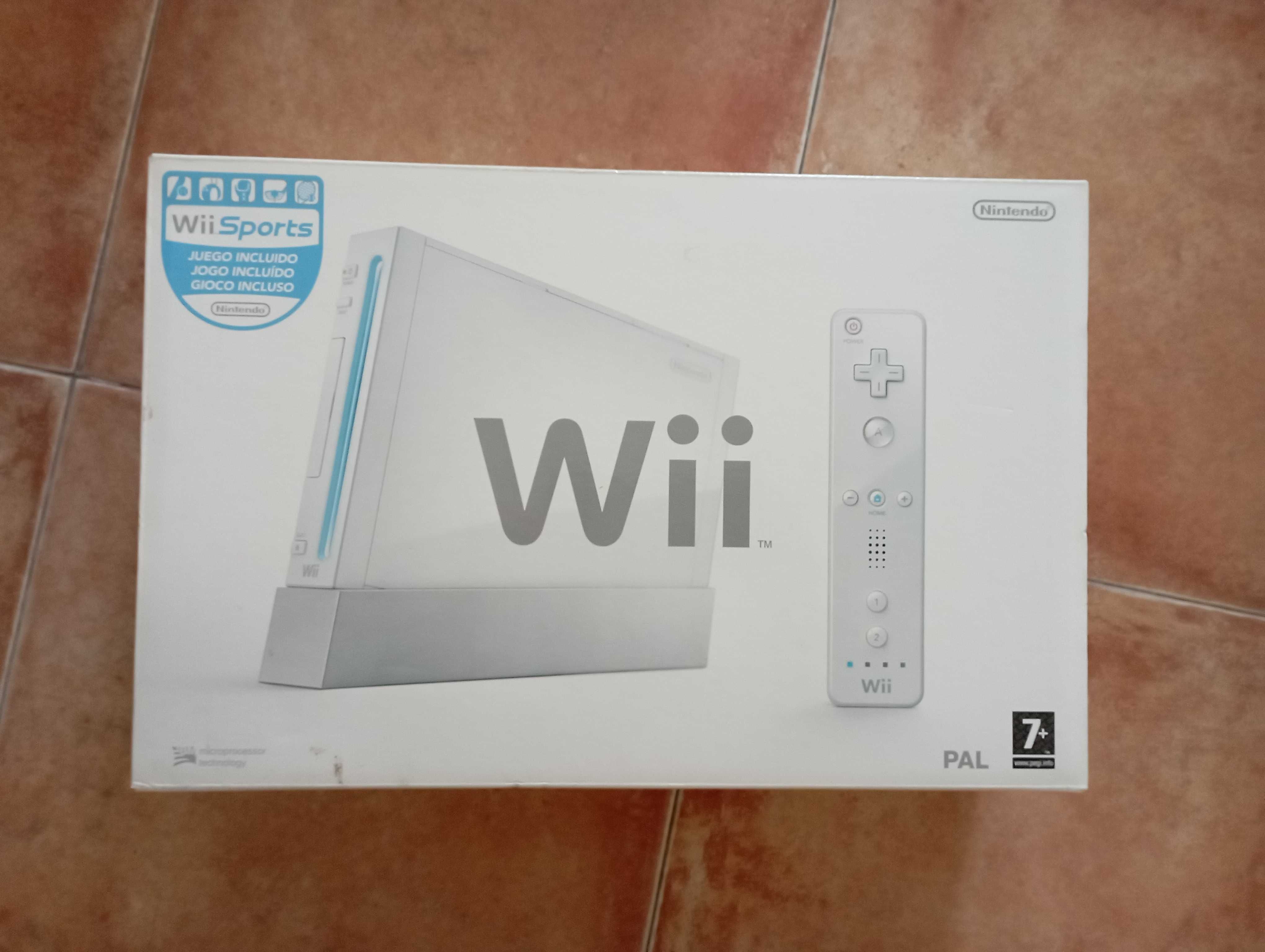 Consola Wii Branca com jogos e vários acessórios