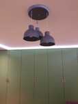 Lampa sufitowa szara e27