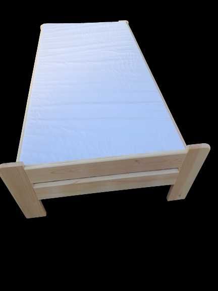 Nowe drewniane łóżko + stelaż + materac dla dzieci i dorosłych 200x90