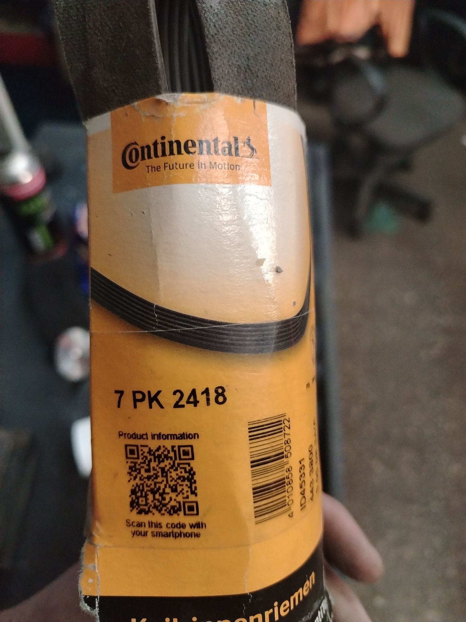 Contitech continental 7 pk 2418 ремень генератора грм