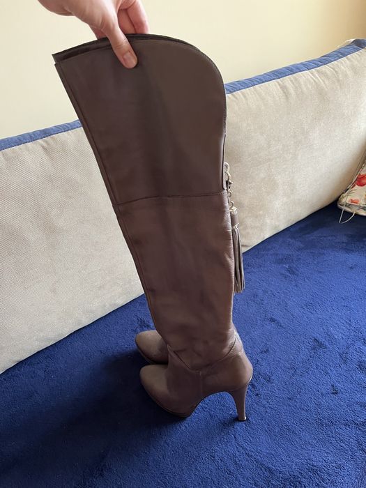 Piękne kozaki ze skóry Venezia na jesień jak nowe