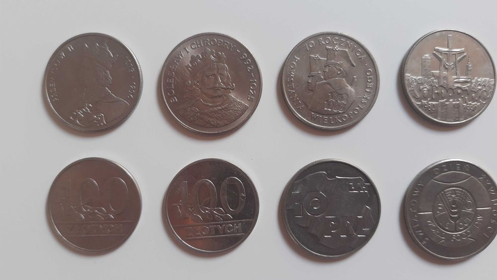 Monety  okolicznościowe -50zł, 100 zł, 10000 zł