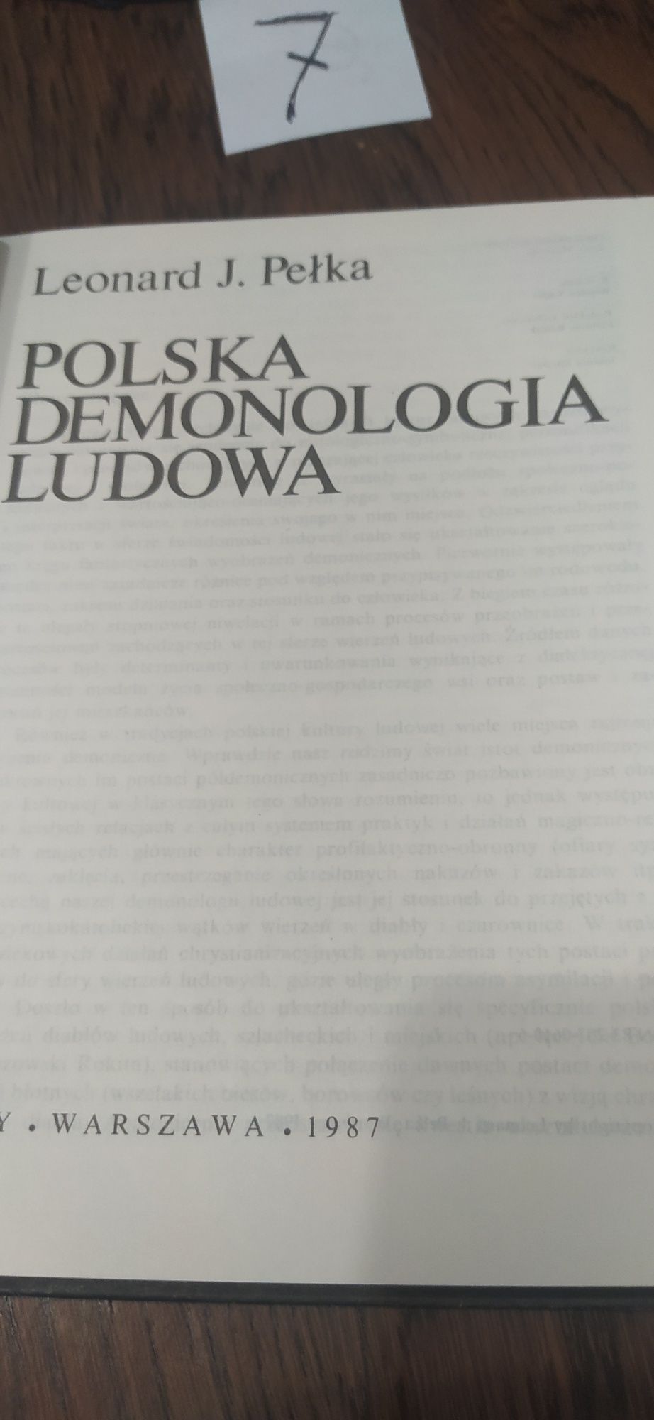 Polska Demonologia Ludowa Leonard J. Pełka
