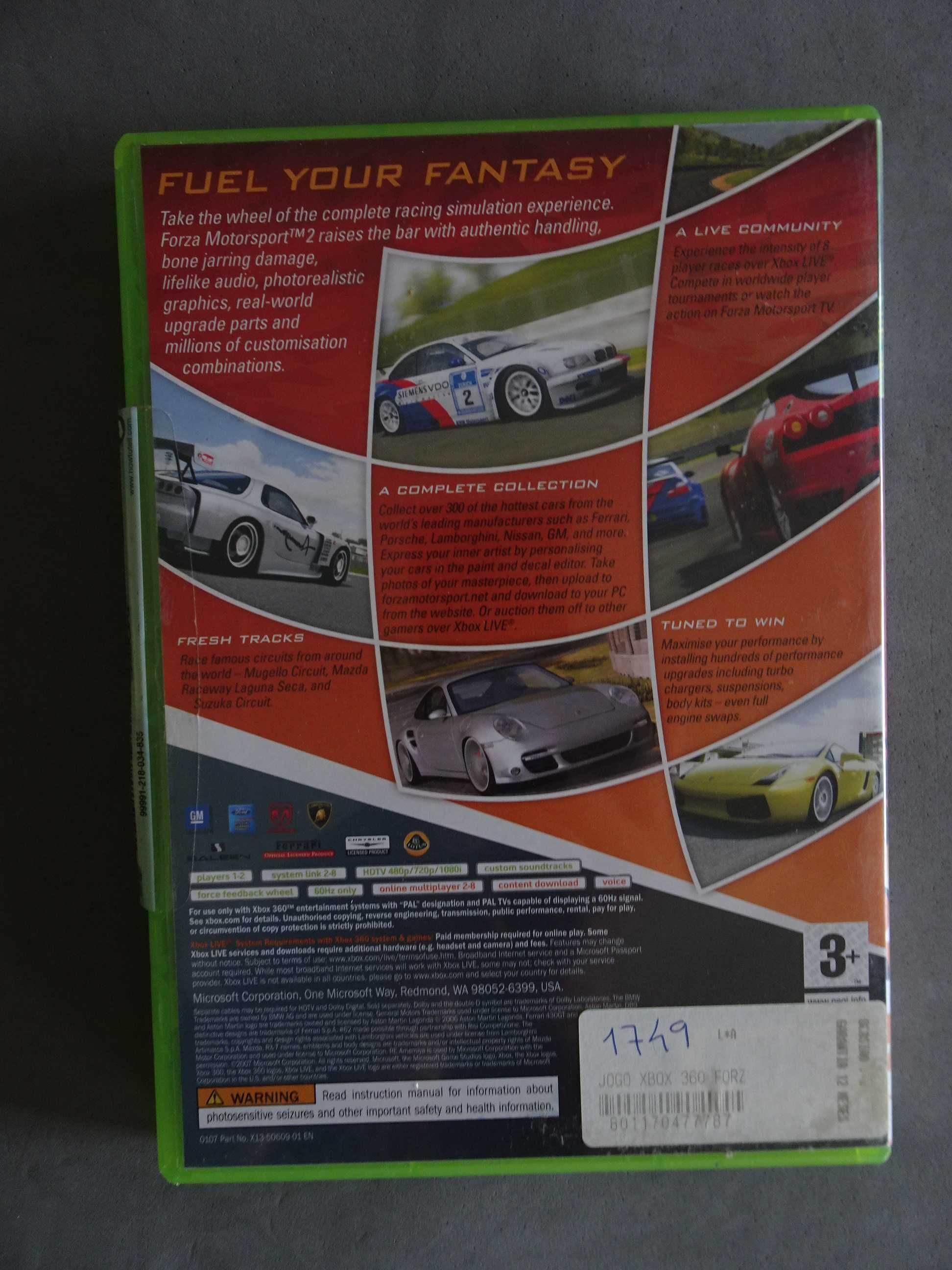 Jogo X-Box Xbox 360 - Forza 2 - Motorsport