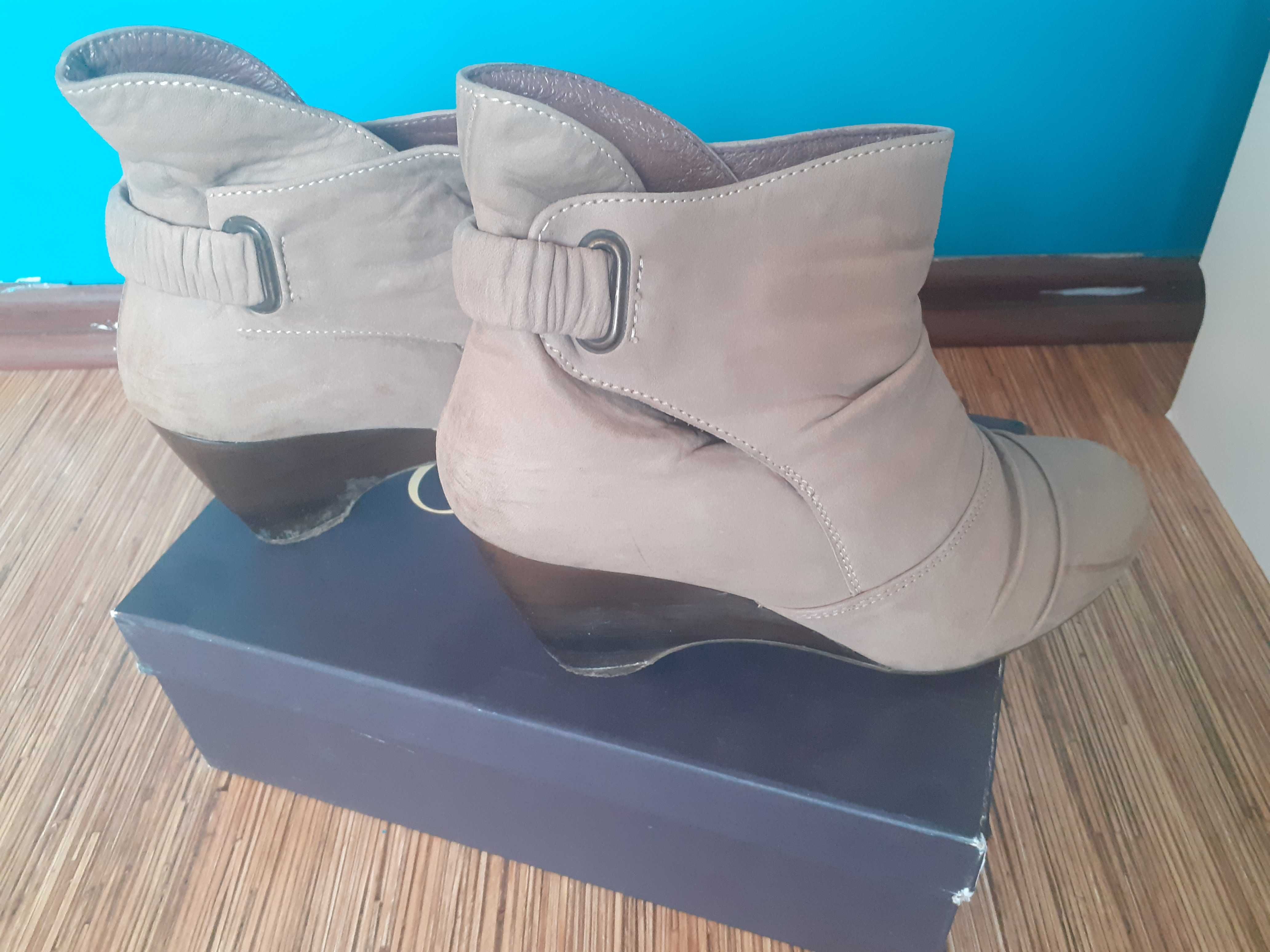 Buty botki Lasocki rozmiar 37 Długość wkladki 24 cm skóra tanio