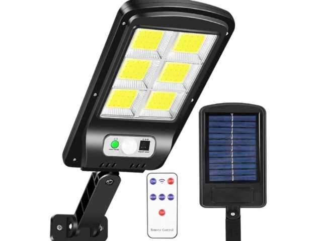 Lampa solarna led czujnik ruchu zmierzchu + pilot