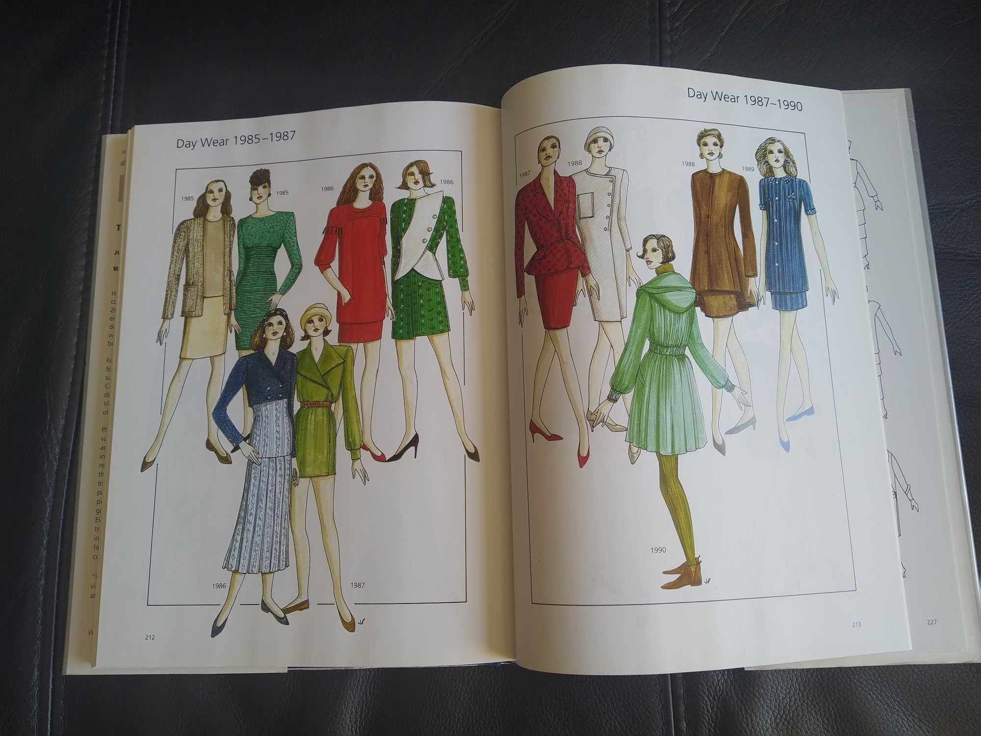 Moda seculo XX - 20th Century Fashion. 1.100 ilustrações coloridas