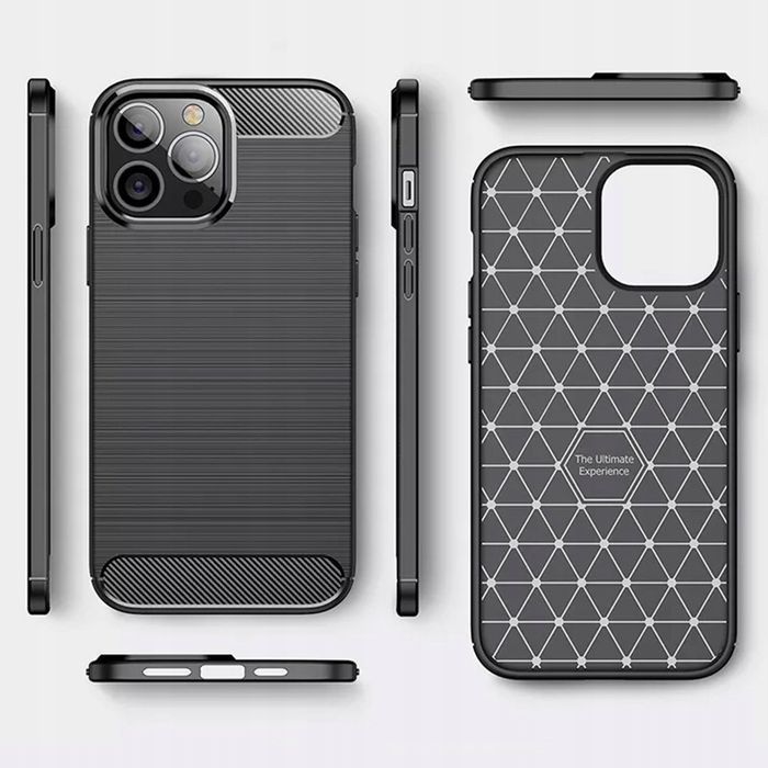 Etui Back Case Carbon Pokrowiec Realme 9I Czarny