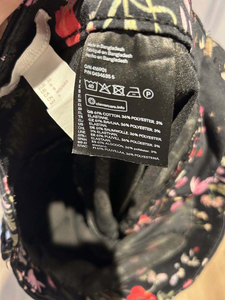 H&M spodnie w kwiaty 36