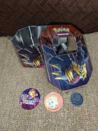 Caixa Metal Pokémon Trading Card Game + 3 pequenas peças Pokémon