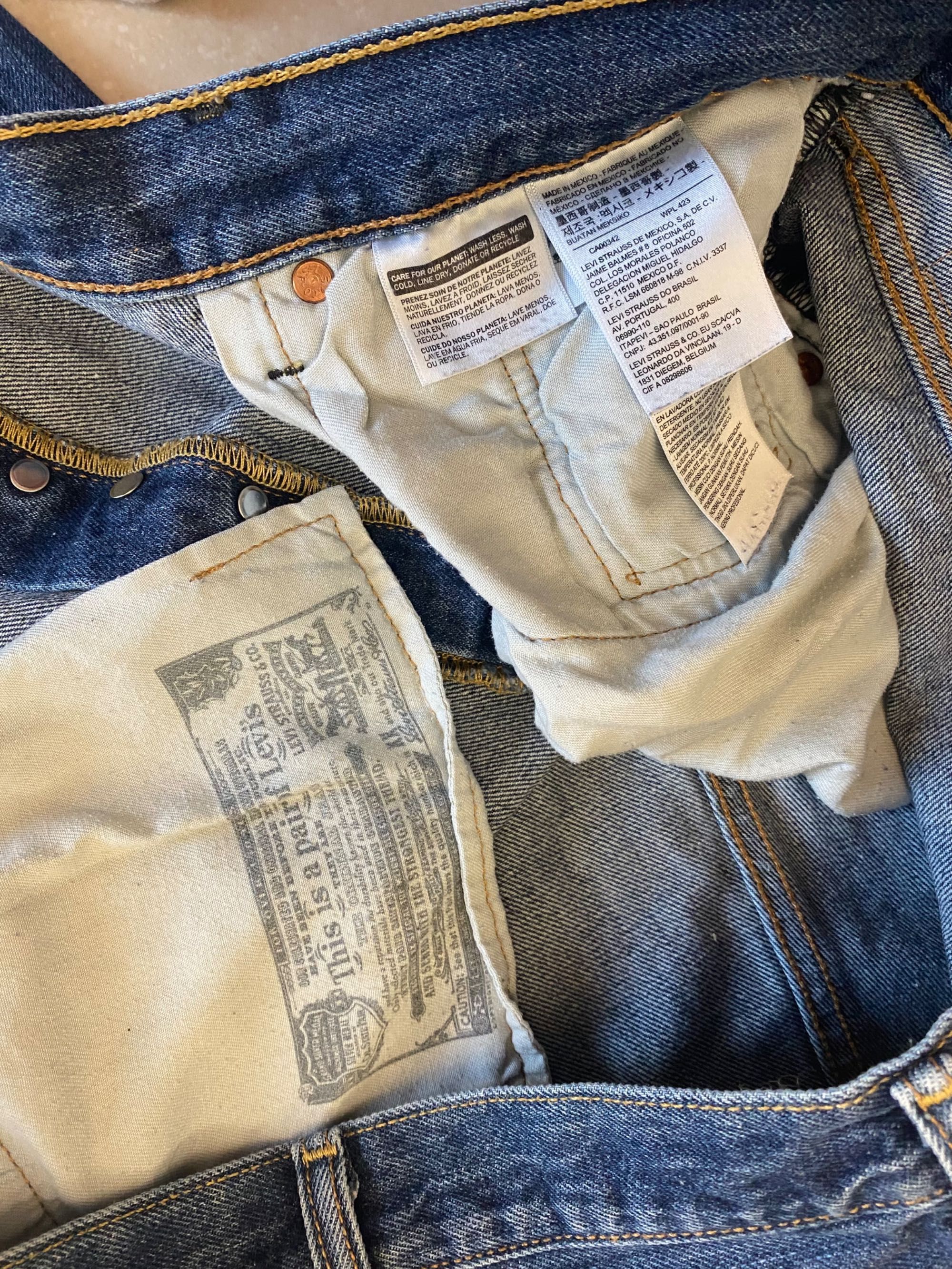 Levi’s 501 kultowe męskie spodnie jeansy 46/32 proste, extra duże