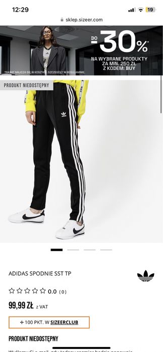 adidas spodnie damskie dresowe roz 34/xs czarne paski