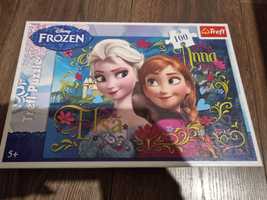 Puzzle Kraina Lodu Anna i ELSA 100 elementów Frozen