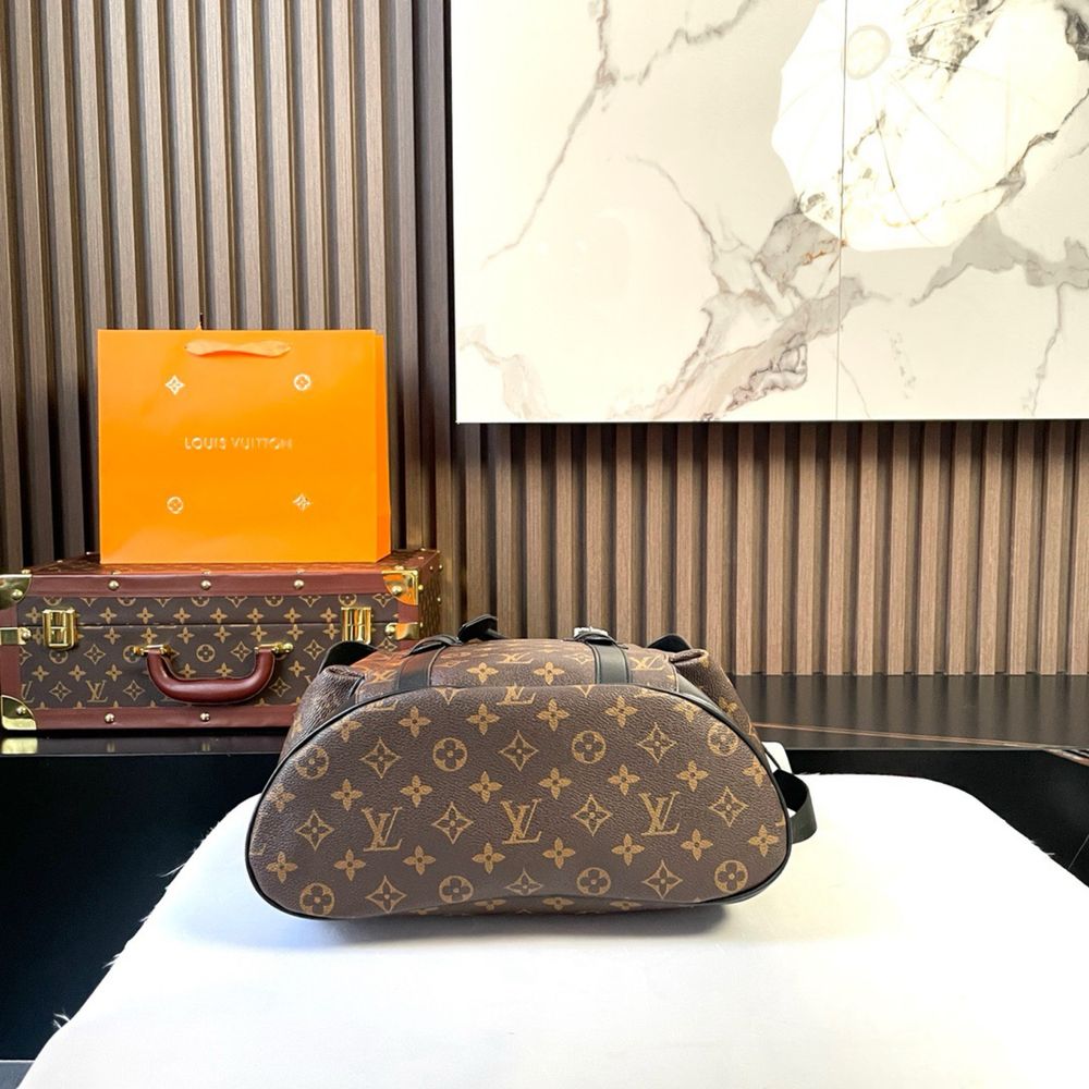 Рюкзак Louis Vuitton christopher коричневый мужской оригинал кожаный