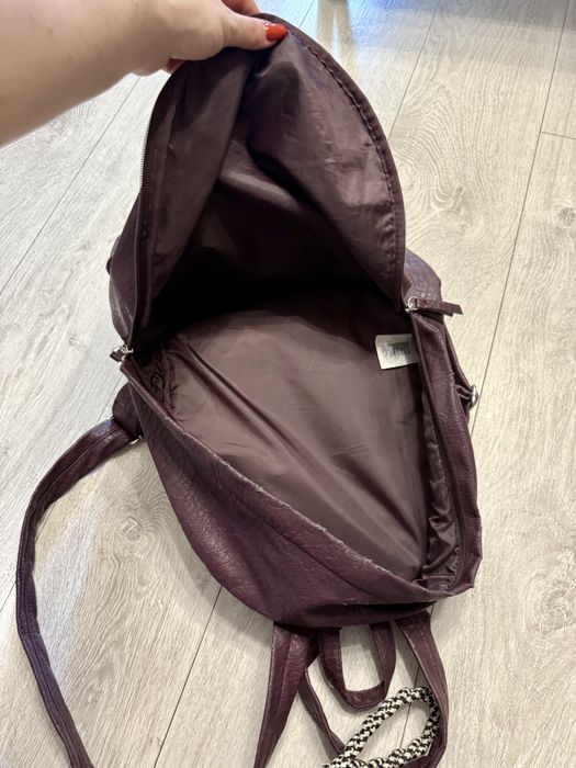 Plecak damski o kolorze  burgundowym H&M