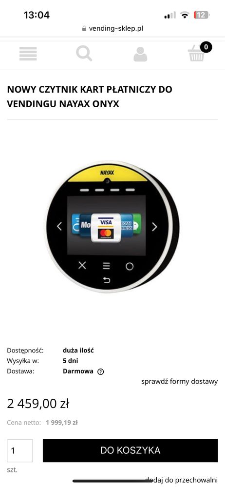 Sprzedam automaty vendingowe+ czytniki/wrzutniki