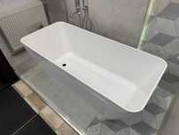 Wanna PARMA M+ 159X70 biała wolnostojąca Omnires PARMAWWBP