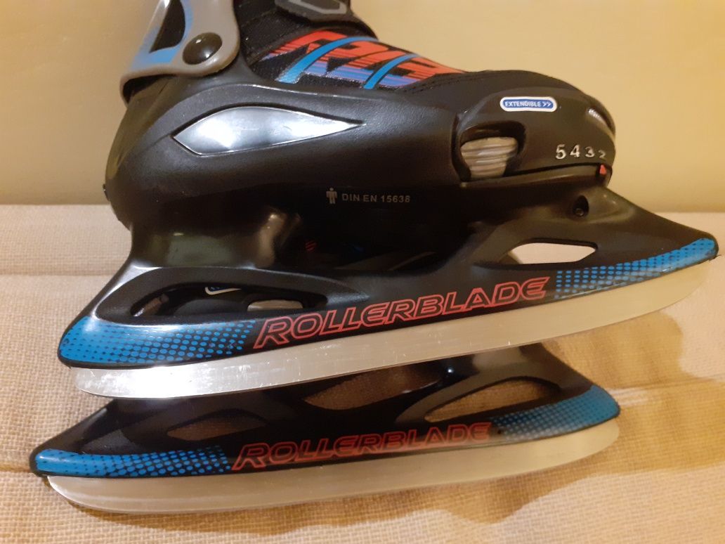 Łyżwy ROLLERBLADE Comet Ice, rozmiar regulowany 32 - 37, jak NOWE!!!