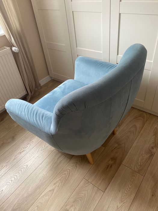 Fotel wypoczynkowy turkusowy STAMFORD