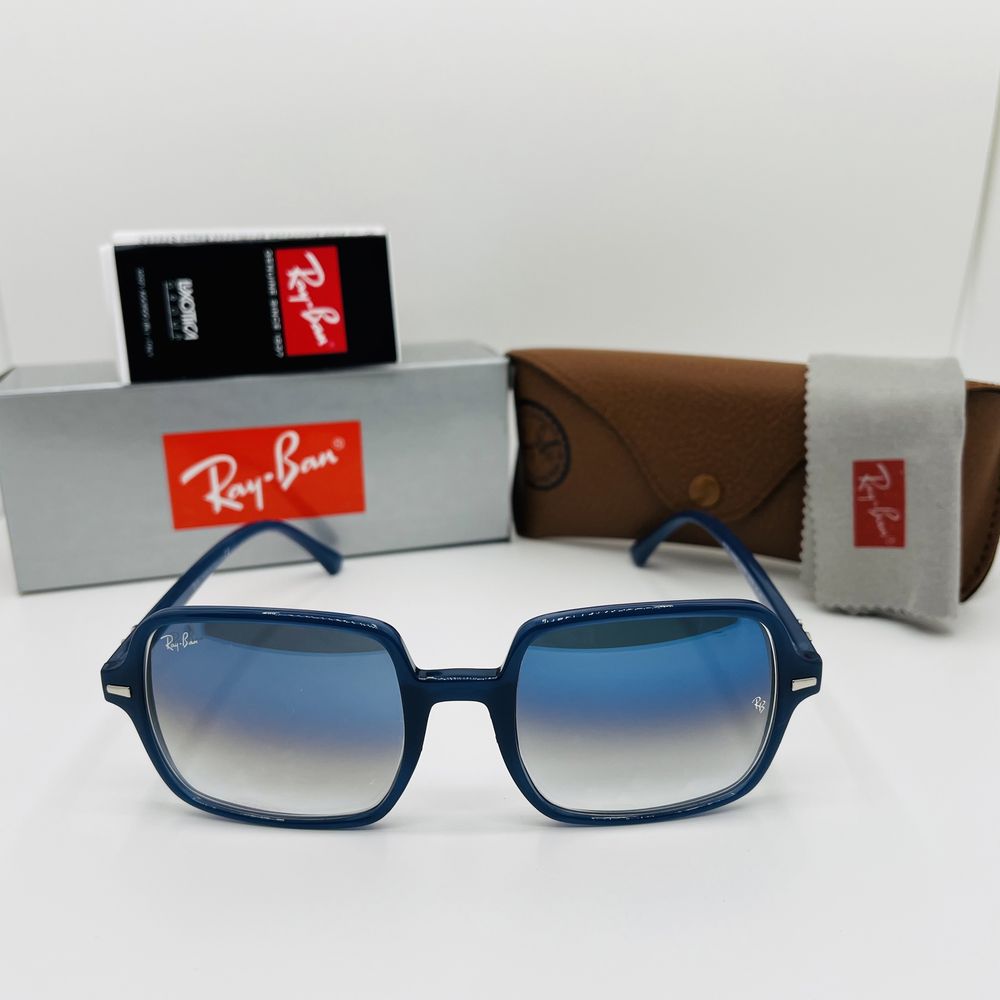 Солнцезащитные очки Ray Ban Square II 1973 Blue-Blue Grade 53мм стекло