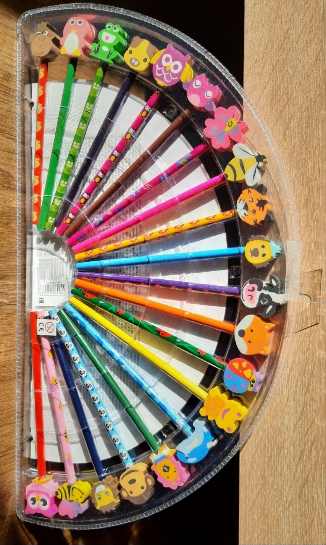 Nowe! 20 szt. ołówki z gumkami Sinsay do szkoły prezent Crayons&Rubber