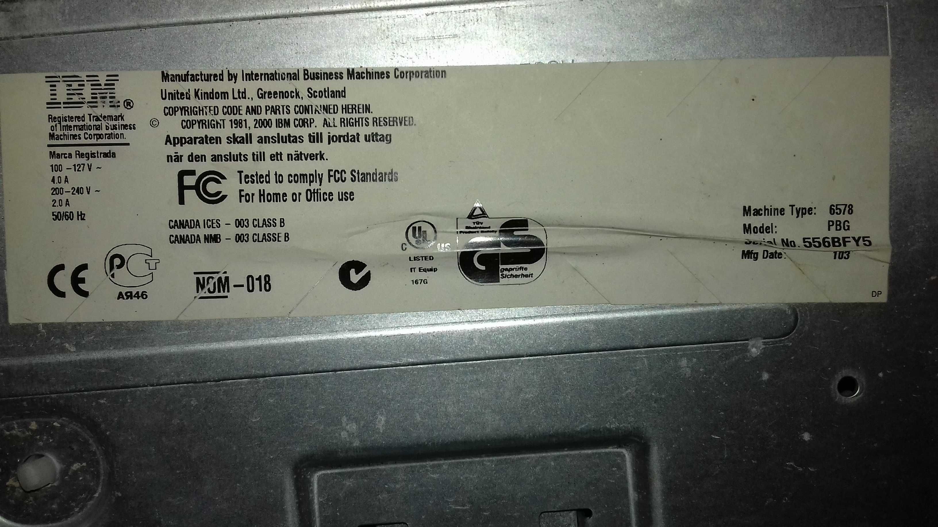Komputer IBM NetVista 6578 PBG