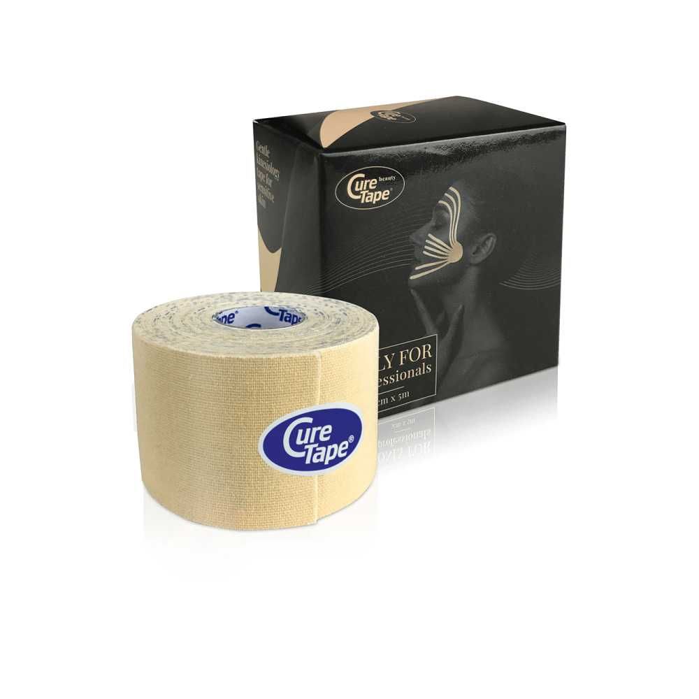 Кинезио Тейп CureTape Beauty 5см х 5м Для Чувствительной Кожи