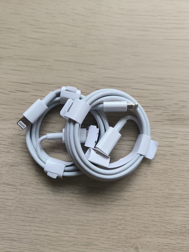 NOWY ZESTAW 2x przewód Szybki do Apple Lightning - USB-C (1 metr)