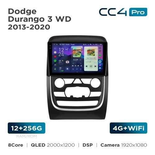 Штатна магнітола Teyes CC4 Pro 2k 8+128 Gb Dodge Durango 3  2013-2020
