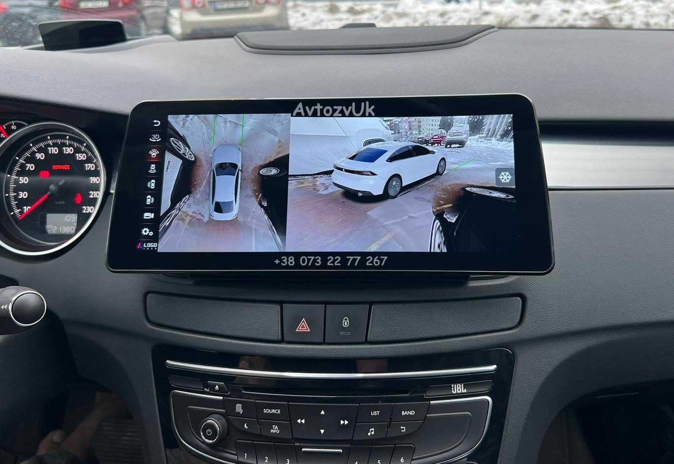 Магнитола Peugeot 508 607 Пежо GPS USB 2 дин Tesla CarPlay Android 14