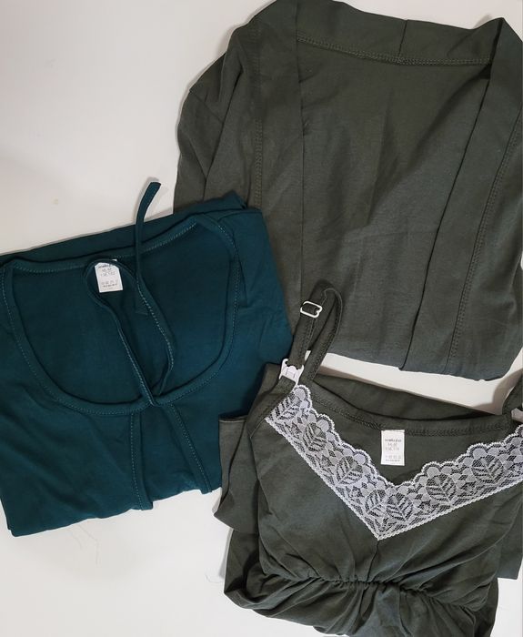 Комплект в пологовий,  Сорочка для годування та халат