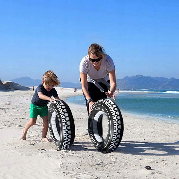 koło dmuchane do pływania kółko materac ponton opona 60cm