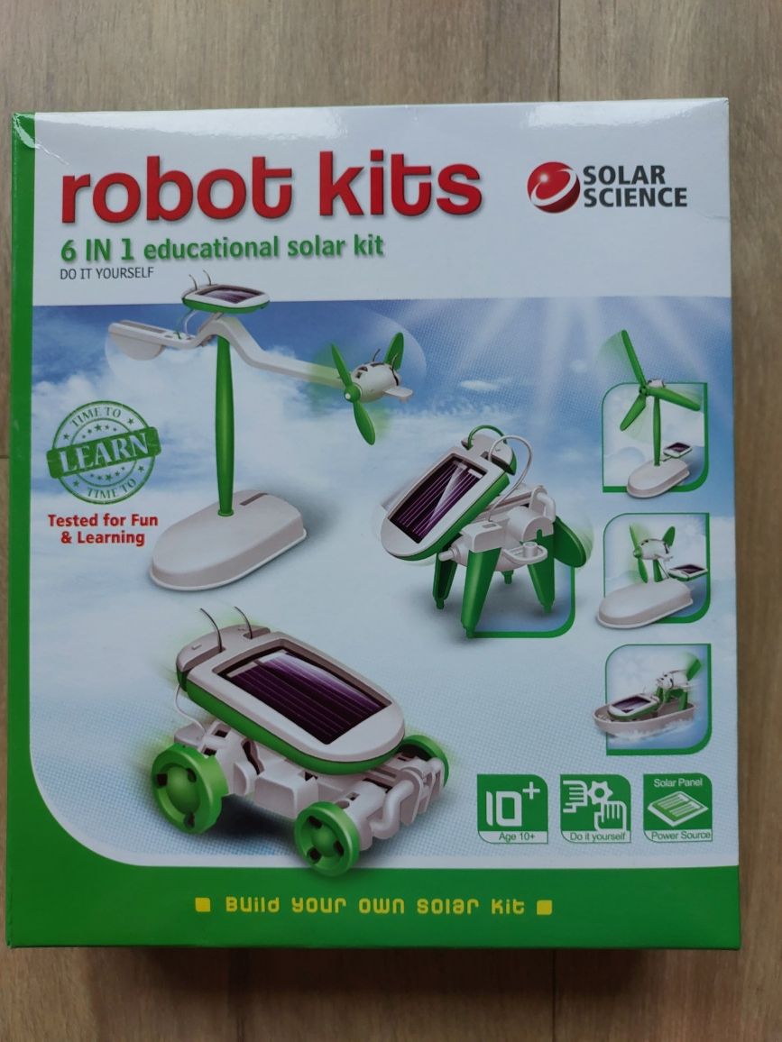 Edukacyjny zestaw solarny robot 6w1 10+