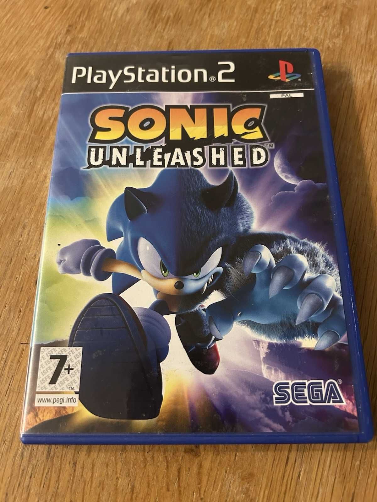 Sonic Unleashed - PS2 Sony Playstation 2 Game PAL com Manual