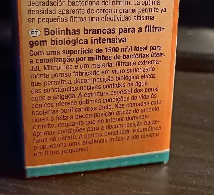 granulado para filtragem biológica