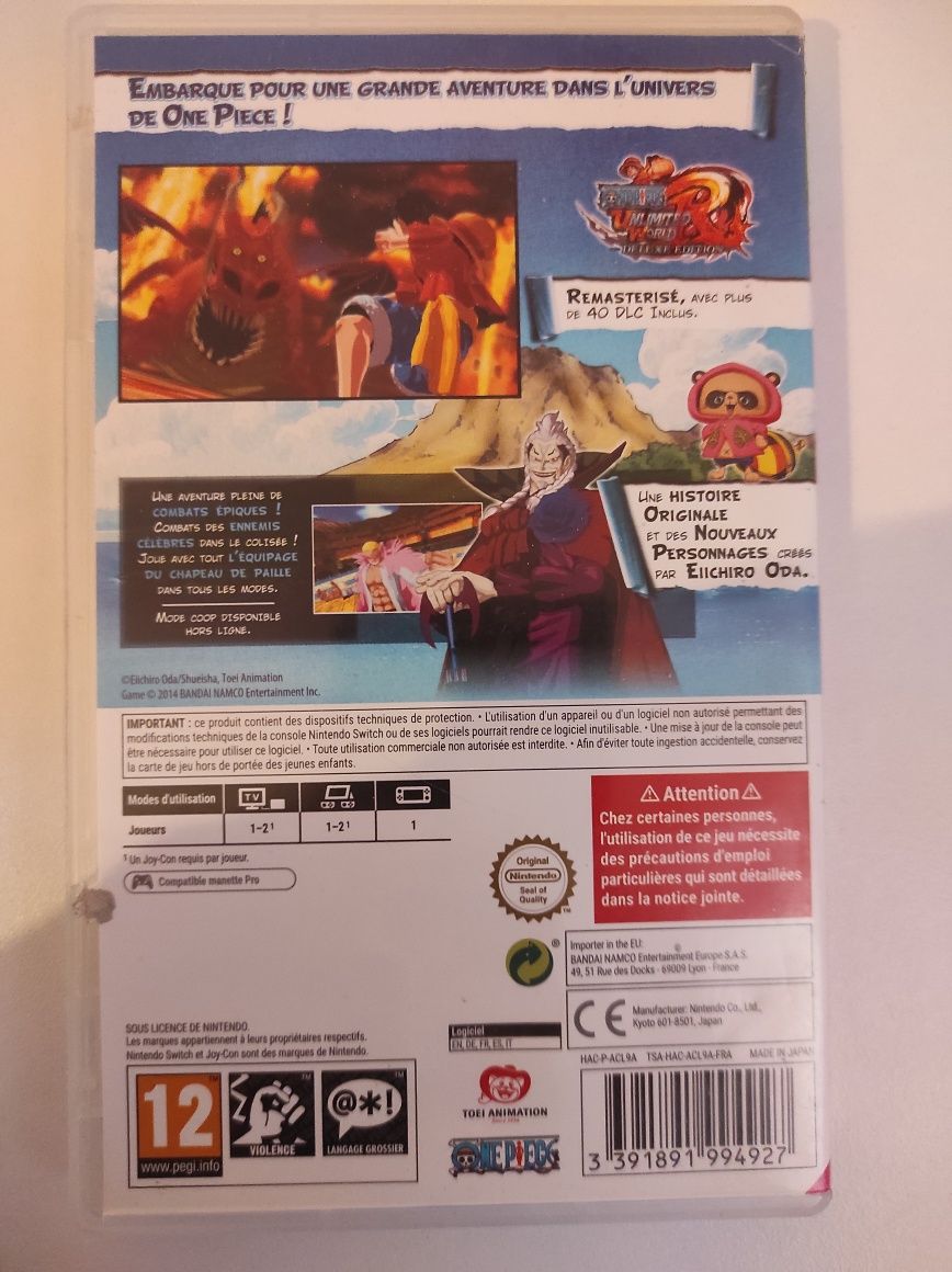 Jogos Nintendo Switch One Piece Unlimited World