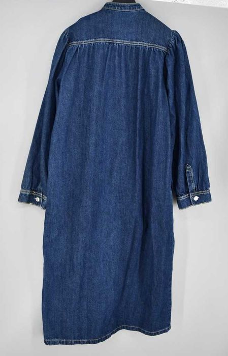 Długa sukienka jeansowa Mango L ciemny granat bawełna nowa