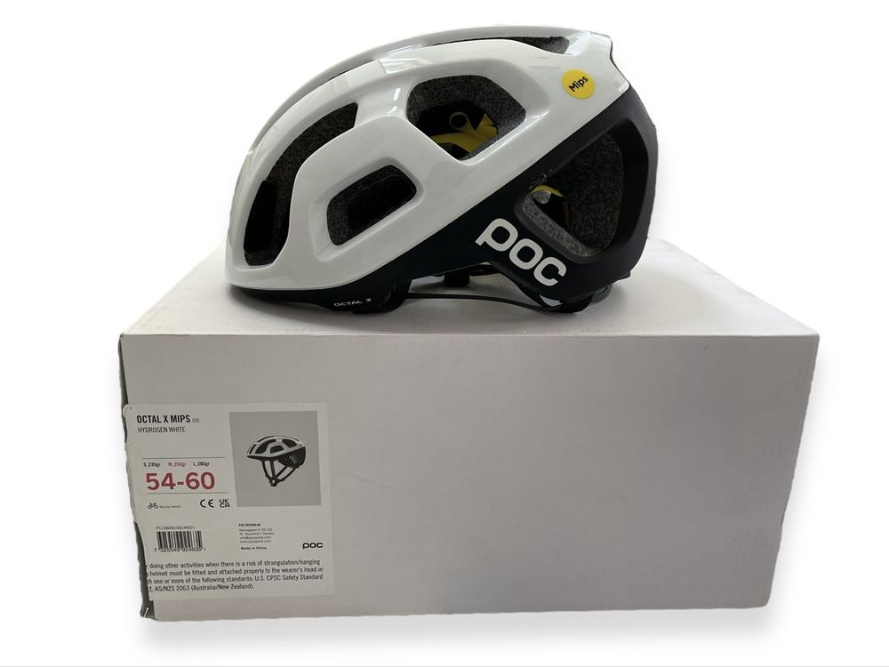 Kask rowerowy POC OCTAL X MIPS rozmiar M 54-60 biało-czarny / 061-062M