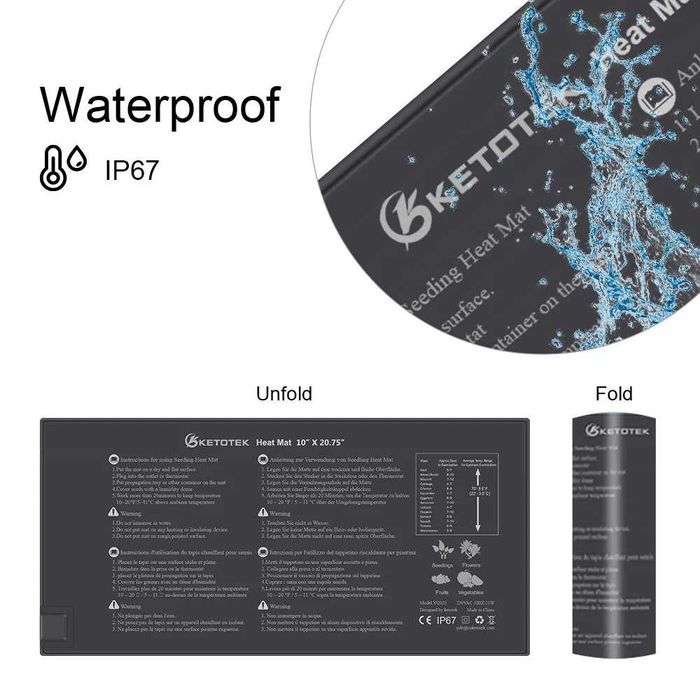 Термоковрик для розсади Електричний килимок Нагревательный коврик